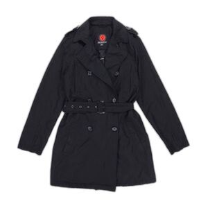 SCOTTEVEST Tech Trench Coat Rain Jacket Black Minimalist Utilitarian Essential